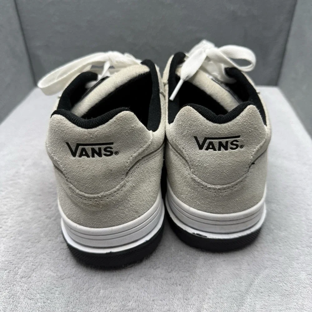 Vans Upland Marshmallow White Black Suede Sneakers Men's Size 12 Chunky 90s
